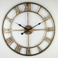 Retro Wall Clock Large — Skeleton Iron, 40cm