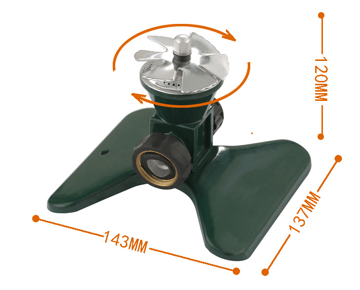 Rasenregner – 360°-Rotation und gleichmäßige Abdeckung