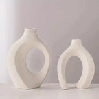 Japanische Ringvase – Japandi-Stil, 2er-Set