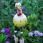 Gartendeko Keramik-Huhn – 5 Farben