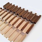 Wall Coat Rack — Folding Hooks, Walnut & Beech Wood