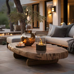 Tabletop Bio-Ethanol Fireplace — Glass Cylinder