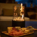 Tabletop Bio-Ethanol Fireplace — Glass Cylinder