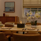 Tabletop Bio-Ethanol Fireplace — Glass Cylinder