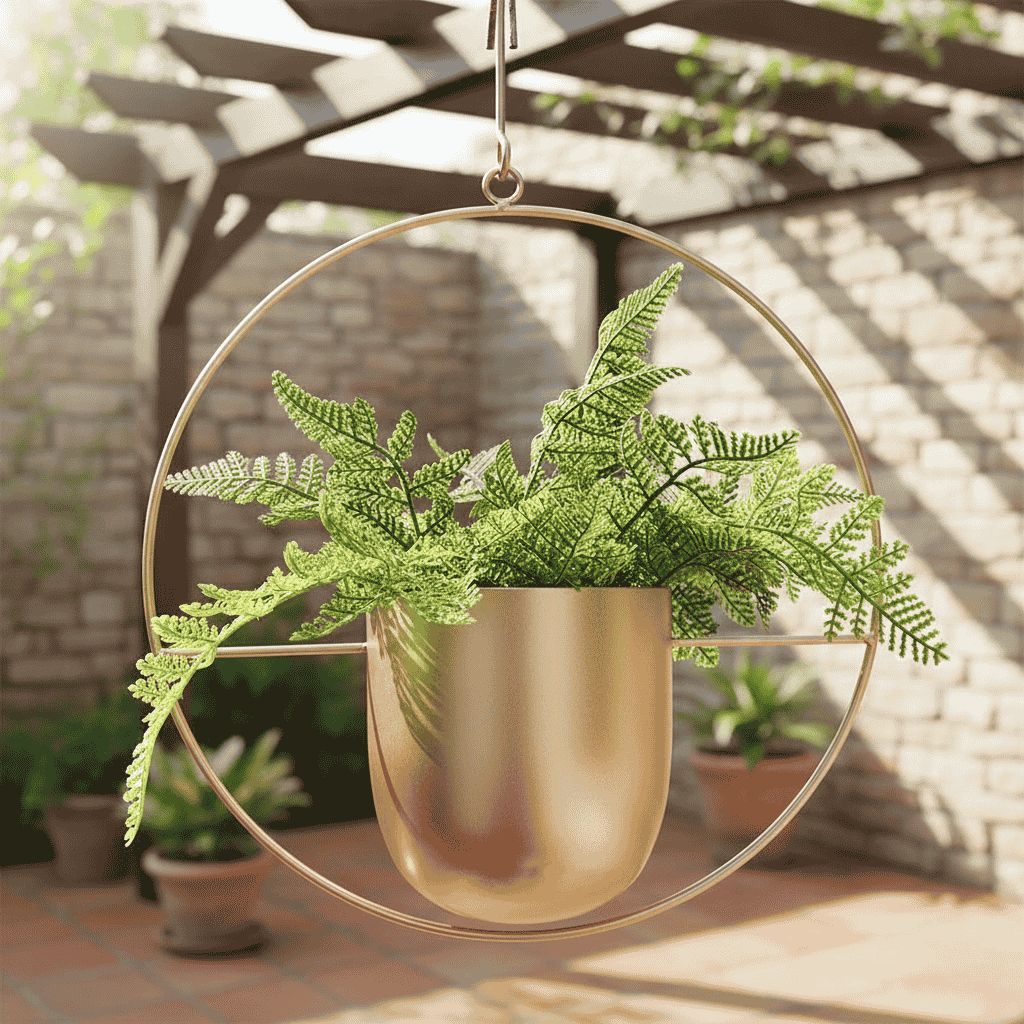 Wall Plant Hanger with Adjustable Chain