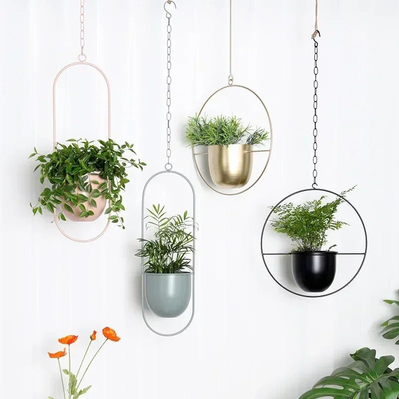 Wall Plant Hanger with Adjustable Chain