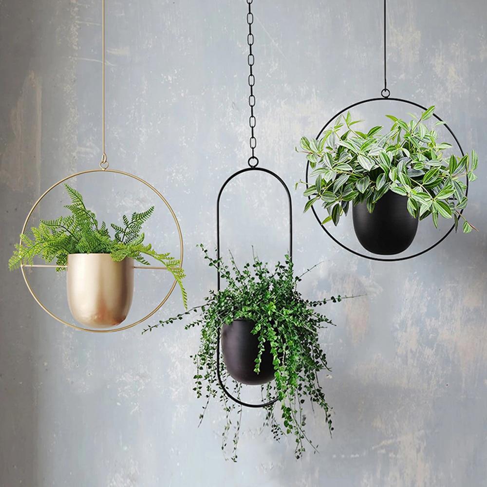 Wall Plant Hanger with Adjustable Chain