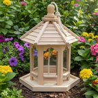 Wooden Bird Feeder with Water System — Gazebo Design