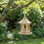 Wooden Bird Feeder with Water System — Gazebo Design