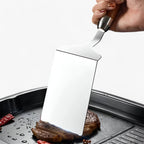 Square Grill Spatula with Wooden Handle