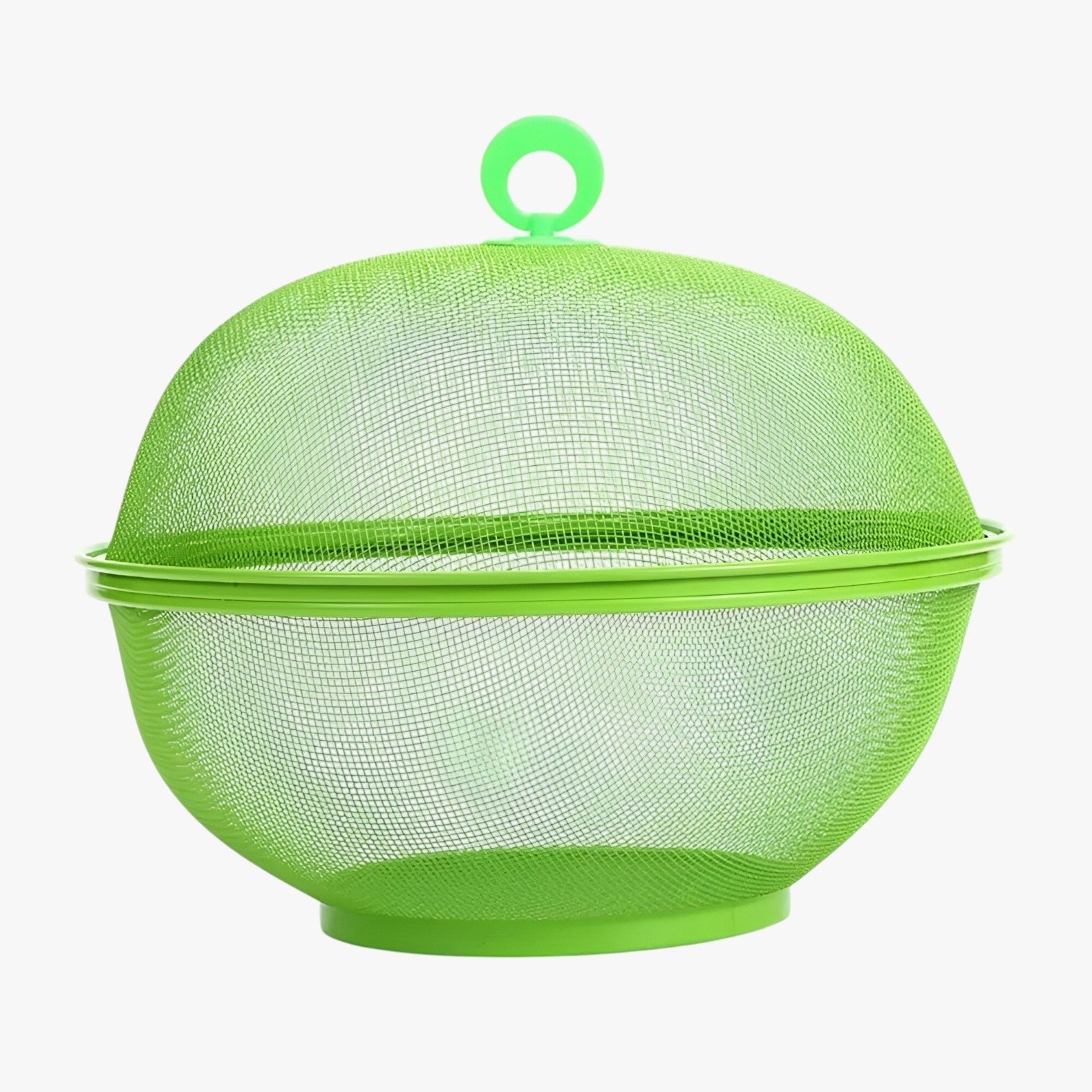 Mesh Fruit Bowl with Lid — Ventilated, 6 Colours
