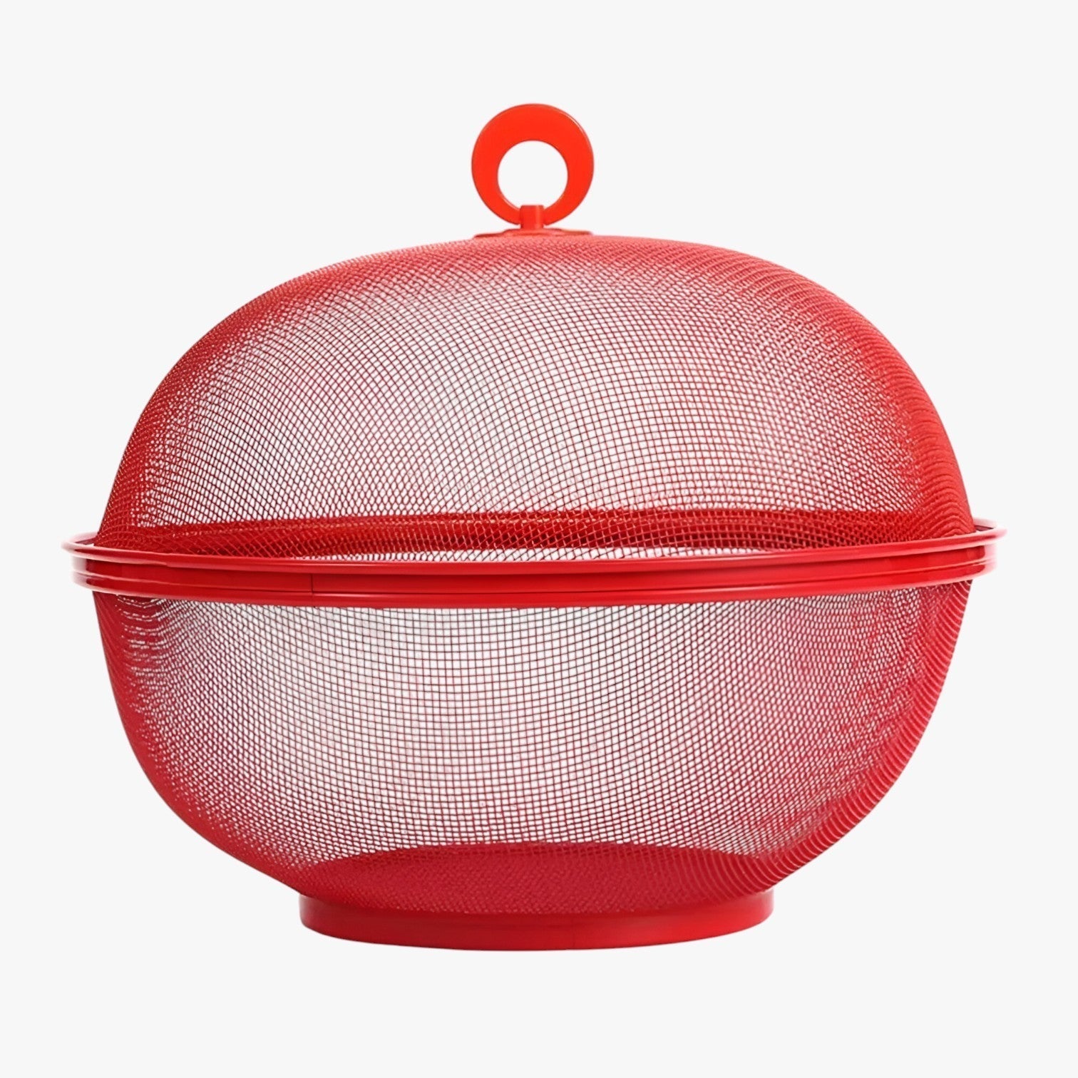 Mesh Fruit Bowl with Lid — Ventilated, 6 Colours