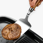 Square Grill Spatula with Wooden Handle