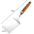 Square Grill Spatula with Wooden Handle