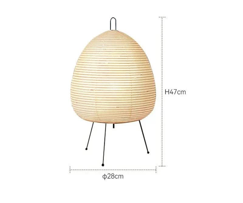 Rice Paper Table Lamp - Soft Warm Light