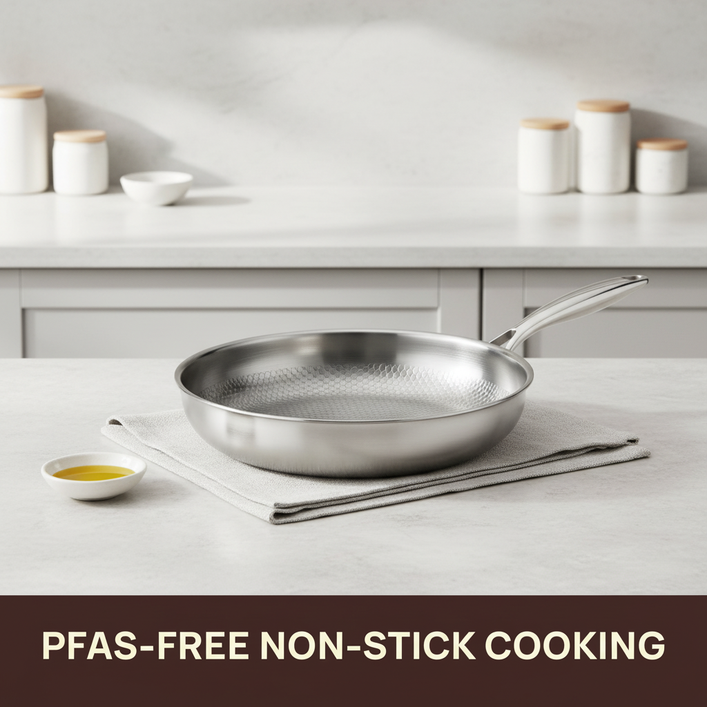 Titanium Frying Pan — PFAS-Free Non-Stick Cooking