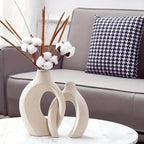 Japanische Ringvase – Japandi-Stil, 2er-Set