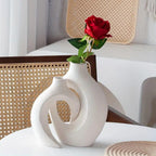 Japanische Ringvase – Japandi-Stil, 2er-Set