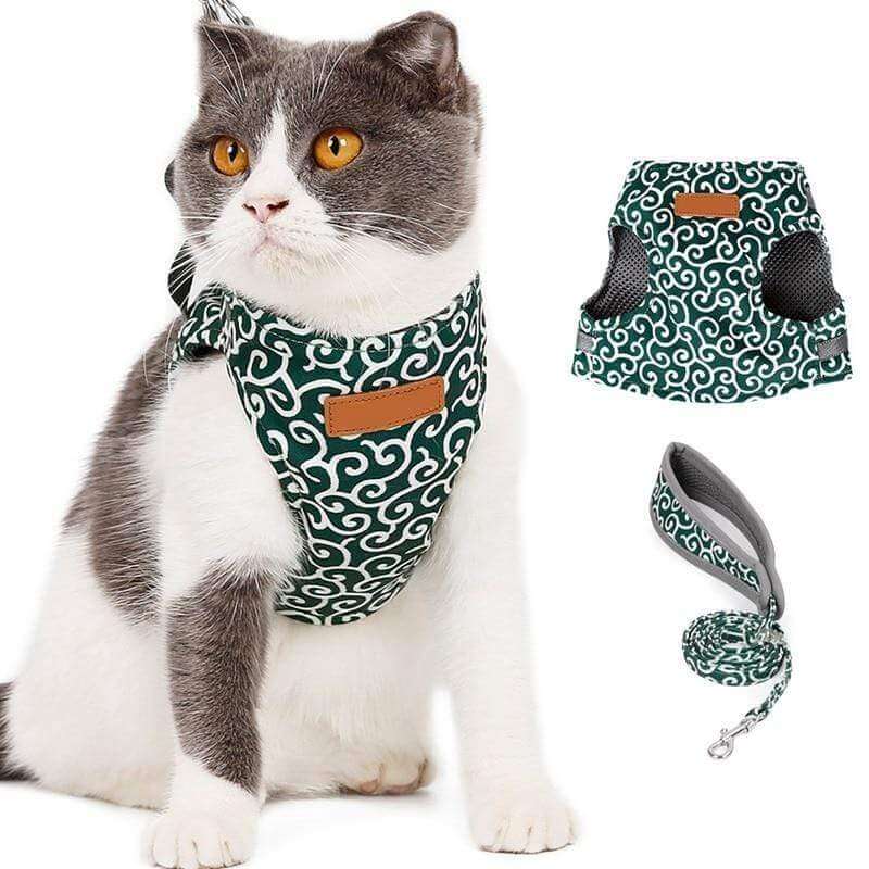 Cat Harness Set with Leash — Escape-Proof