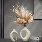 Japanische Ringvase – Japandi-Stil, 2er-Set