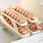 Rolling Egg Holder — Auto-Roll Fridge Organiser