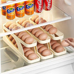 Rolling Egg Holder — Auto-Roll Fridge Organiser