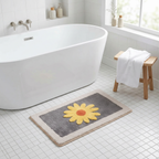 Bathroom Rug — Daisy Design, Non-Slip Microfibre