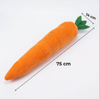 Giant Carrot Plush Dog Toy — Calming, 75cm