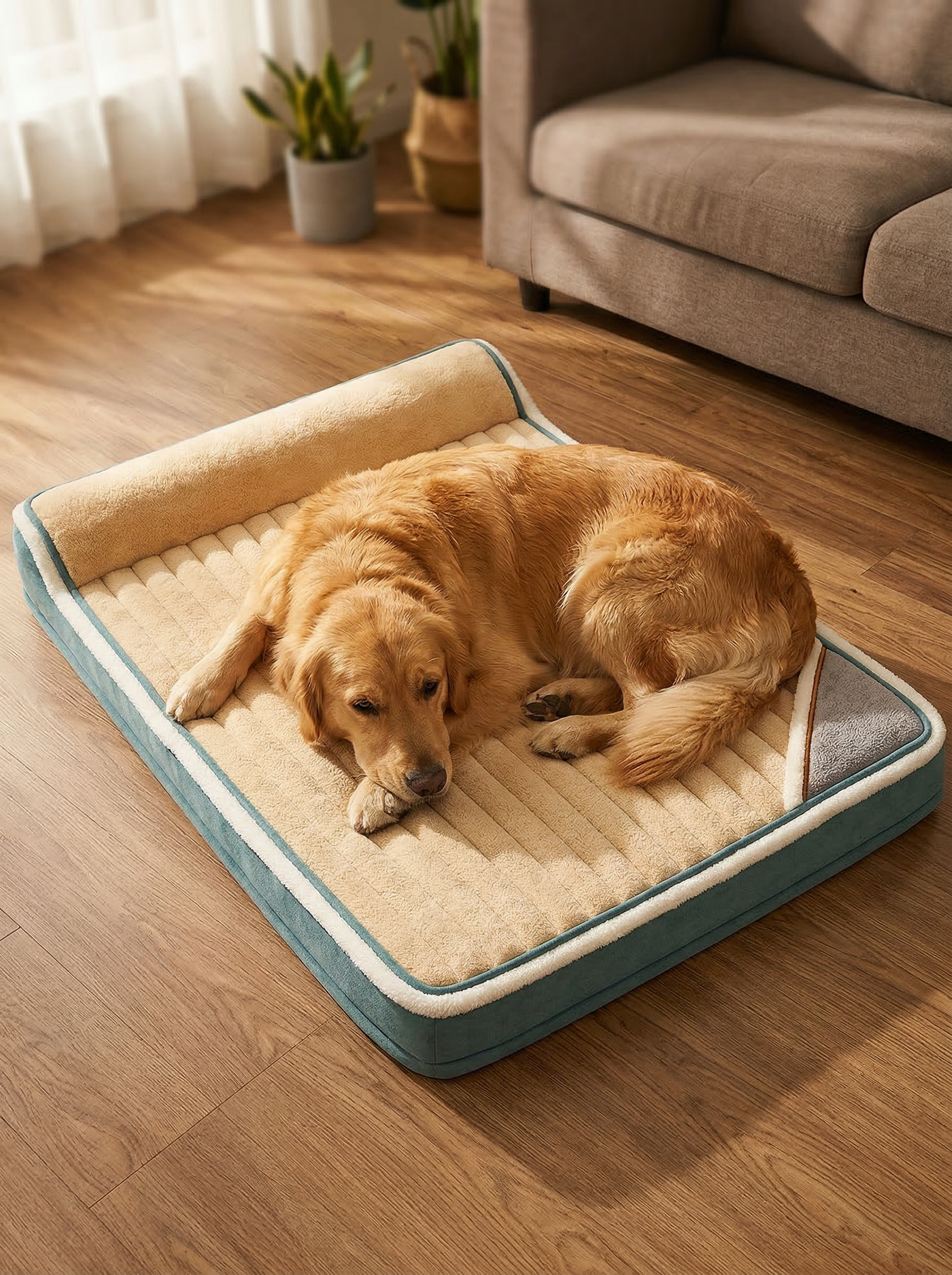 Soft Pet Bed with Pillow -- All Sizes