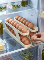 Rolling Egg Holder — Auto-Roll Fridge Organiser
