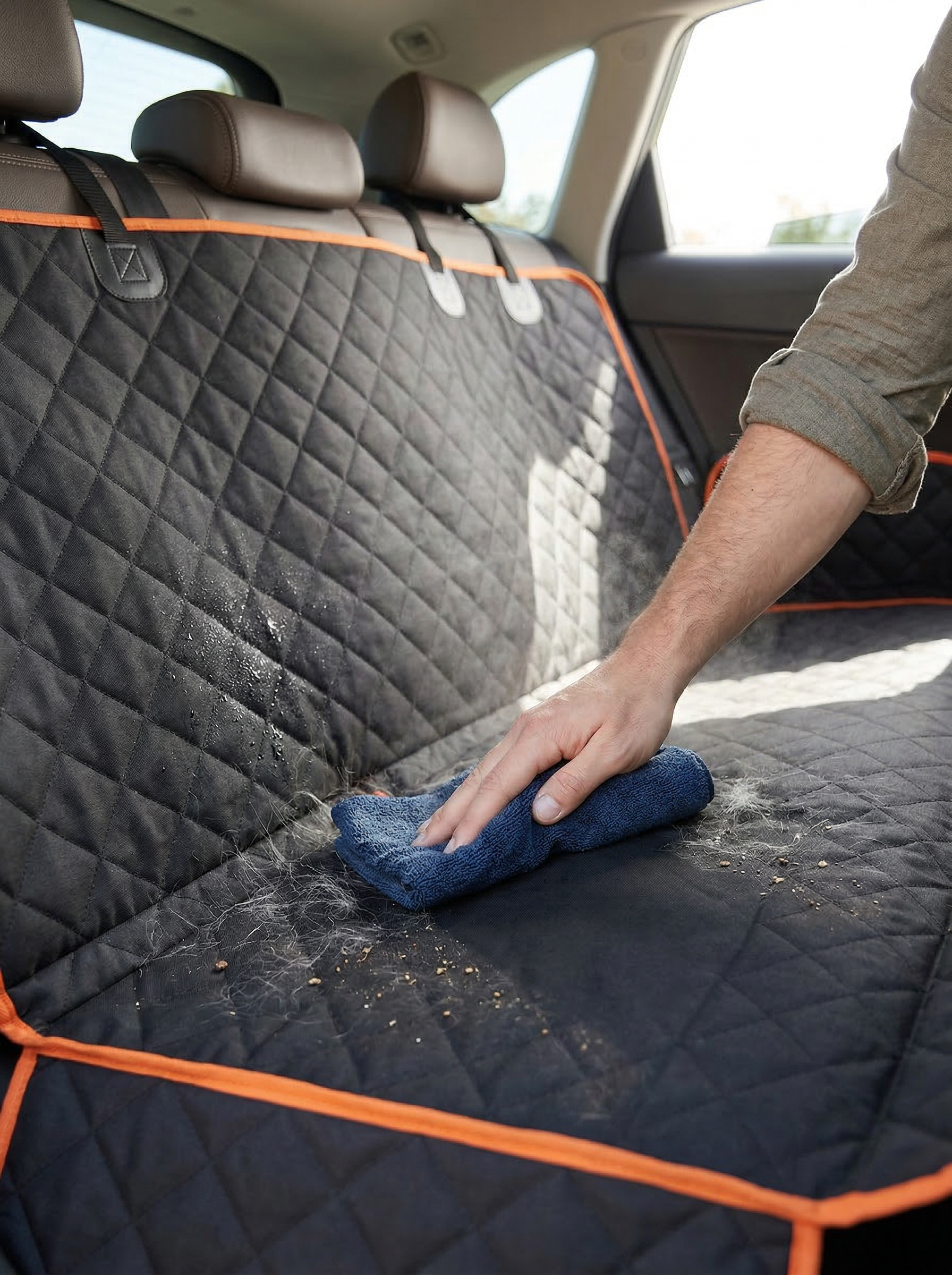 Dog Car Seat Cover with Safety Belts