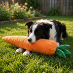 Giant Carrot Plush Dog Toy — Calming, 75cm