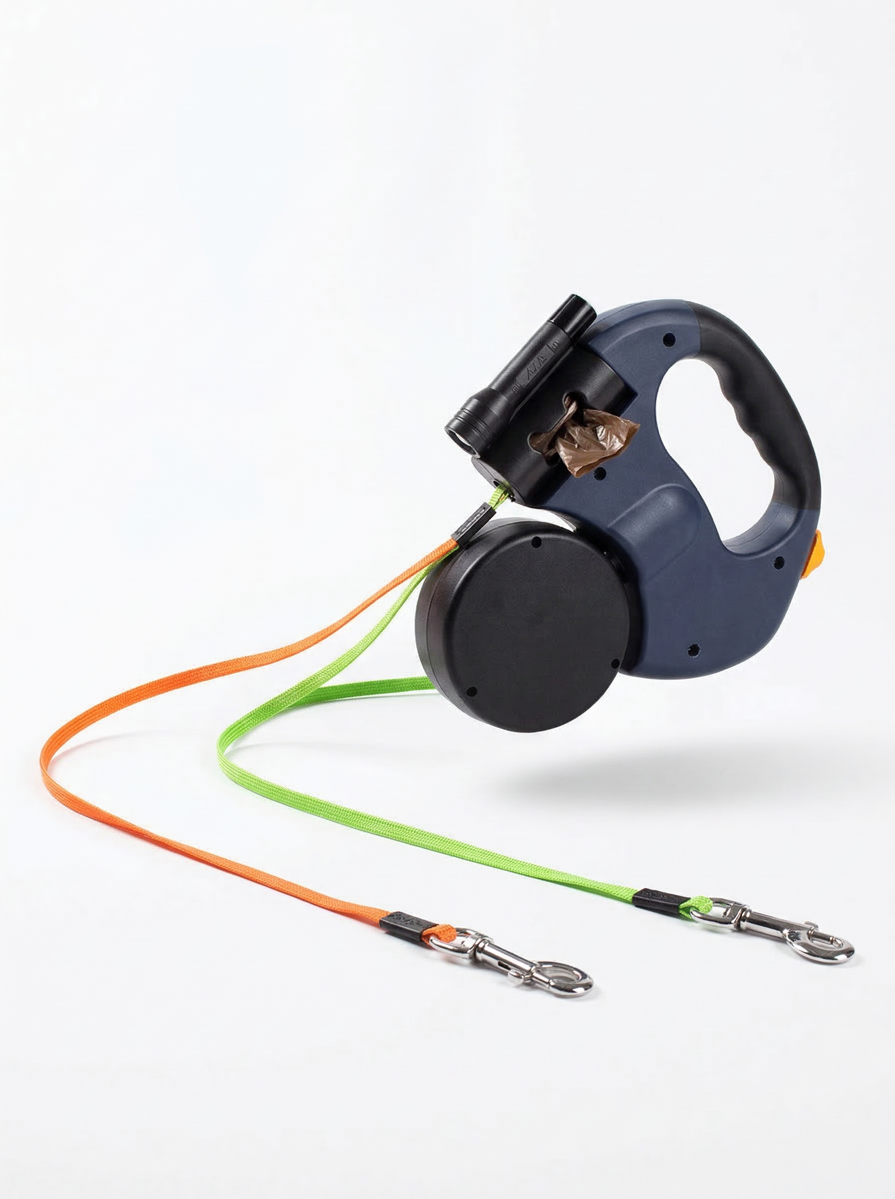 Retractable Dual Dog Leash — Walk Two Dogs