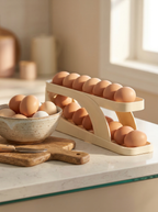 Rolling Egg Holder — Auto-Roll Fridge Organiser