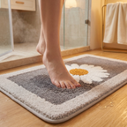 Bathroom Rug — Daisy Design, Non-Slip Microfibre