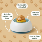 Dog Lick Ball Toy — Slow Feeder with Suction Base