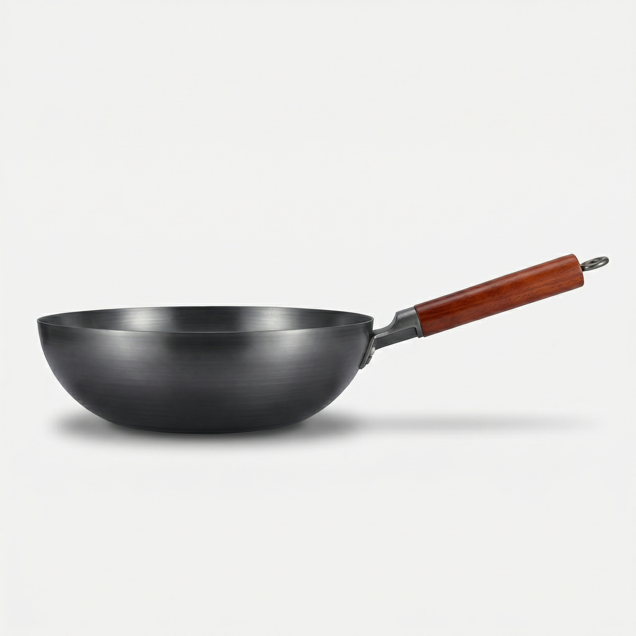 Stainless Steel Wok with Wooden Handle