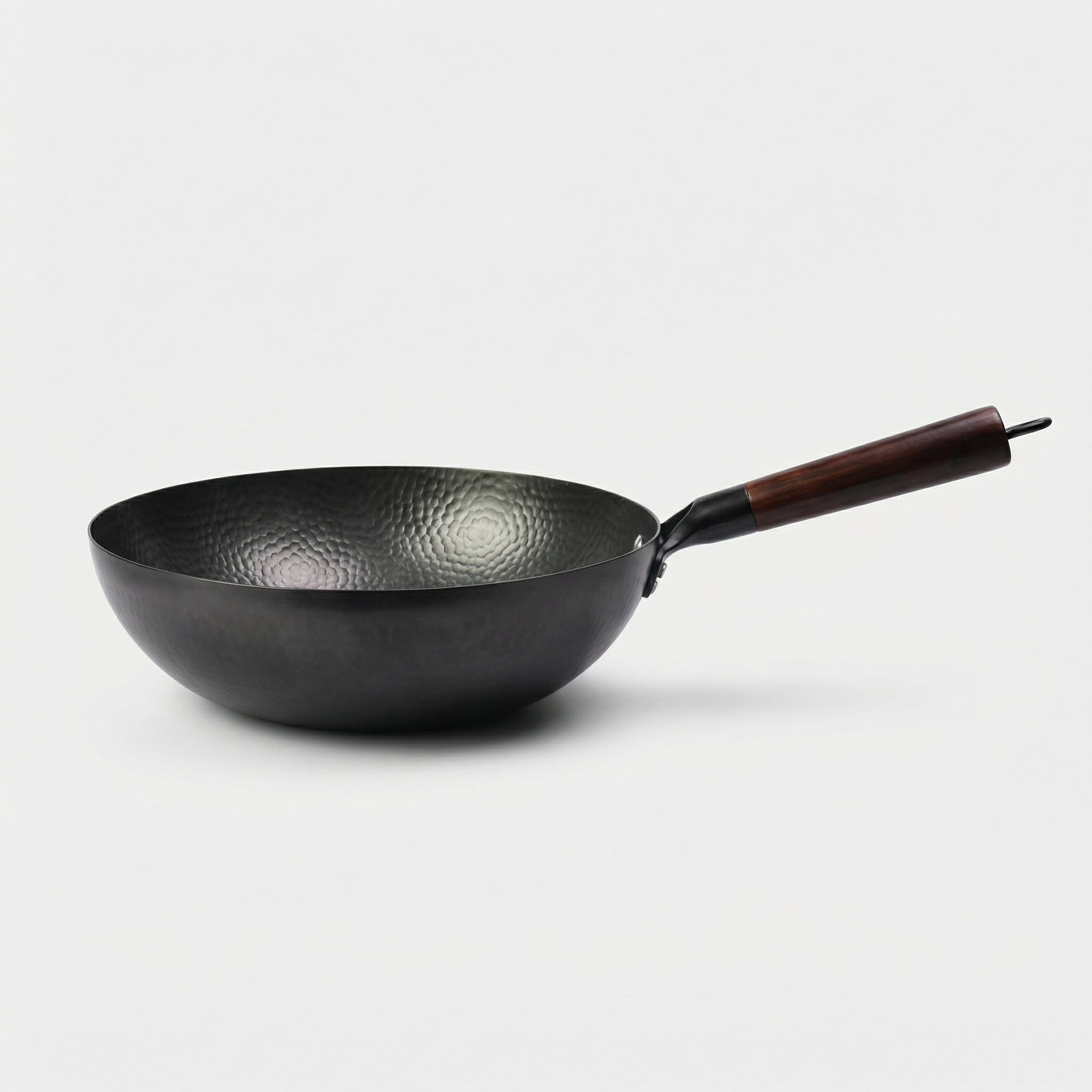 Japanese Carbon Steel Wok with Wooden Lid