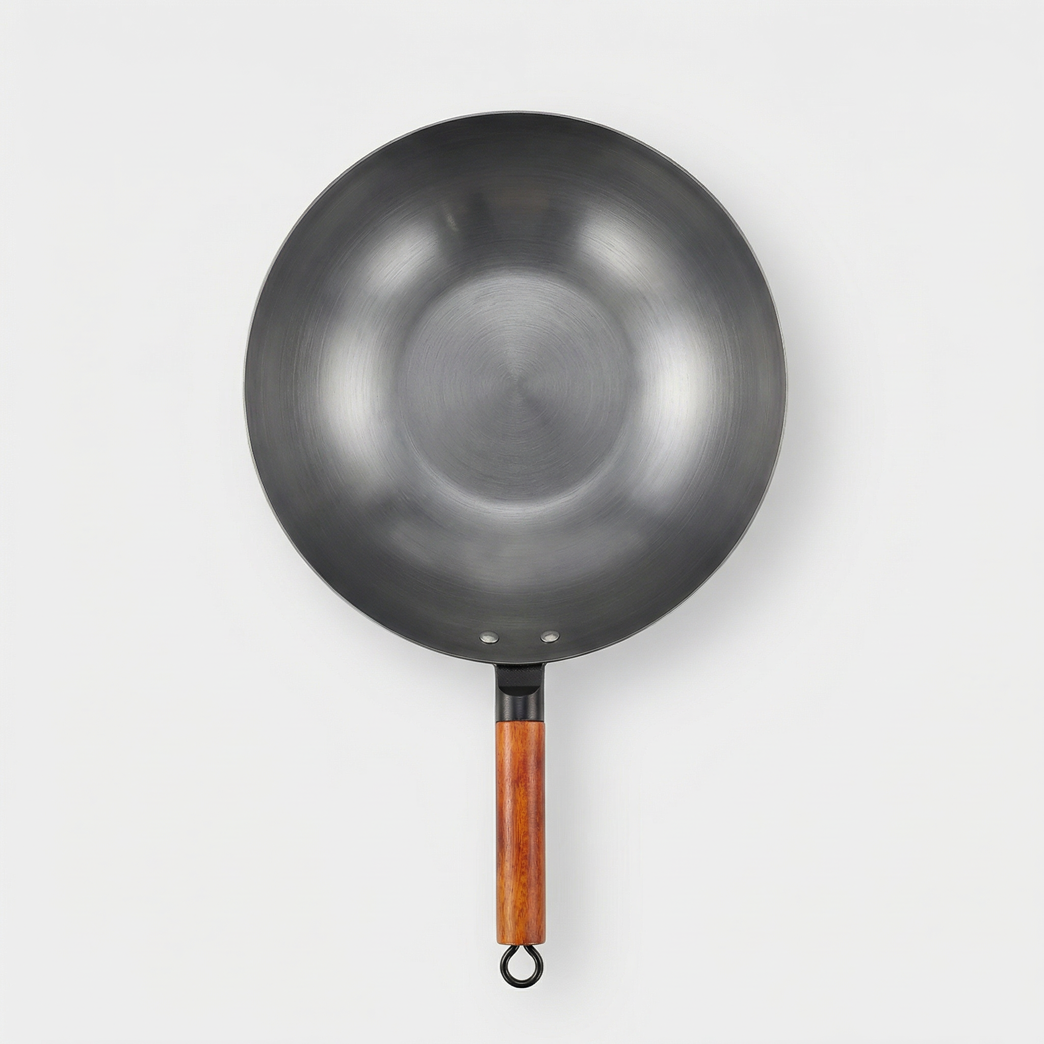 Stainless Steel Wok with Wooden Handle