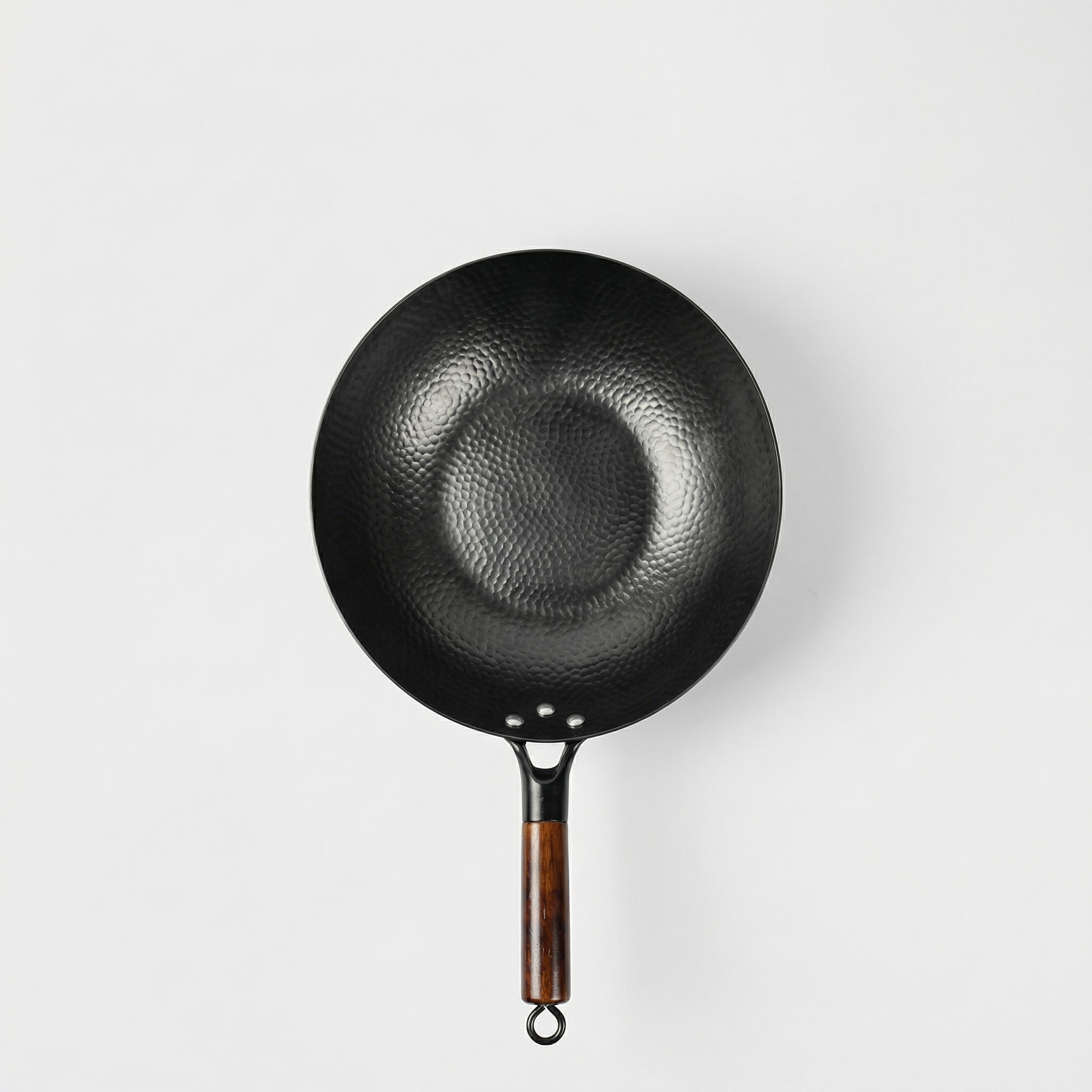 Japanese Carbon Steel Wok with Wooden Lid