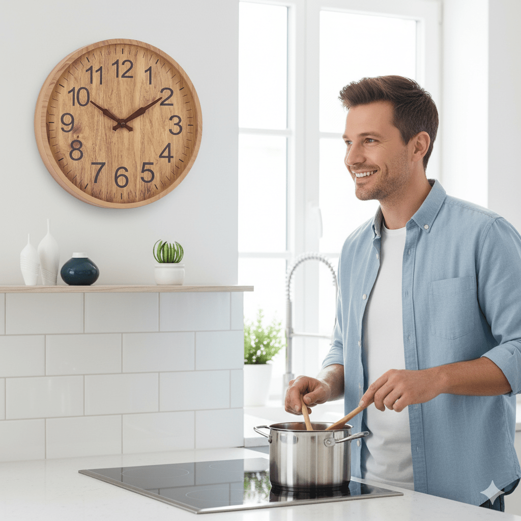 Wooden Wall Clock - Silent 30 cm