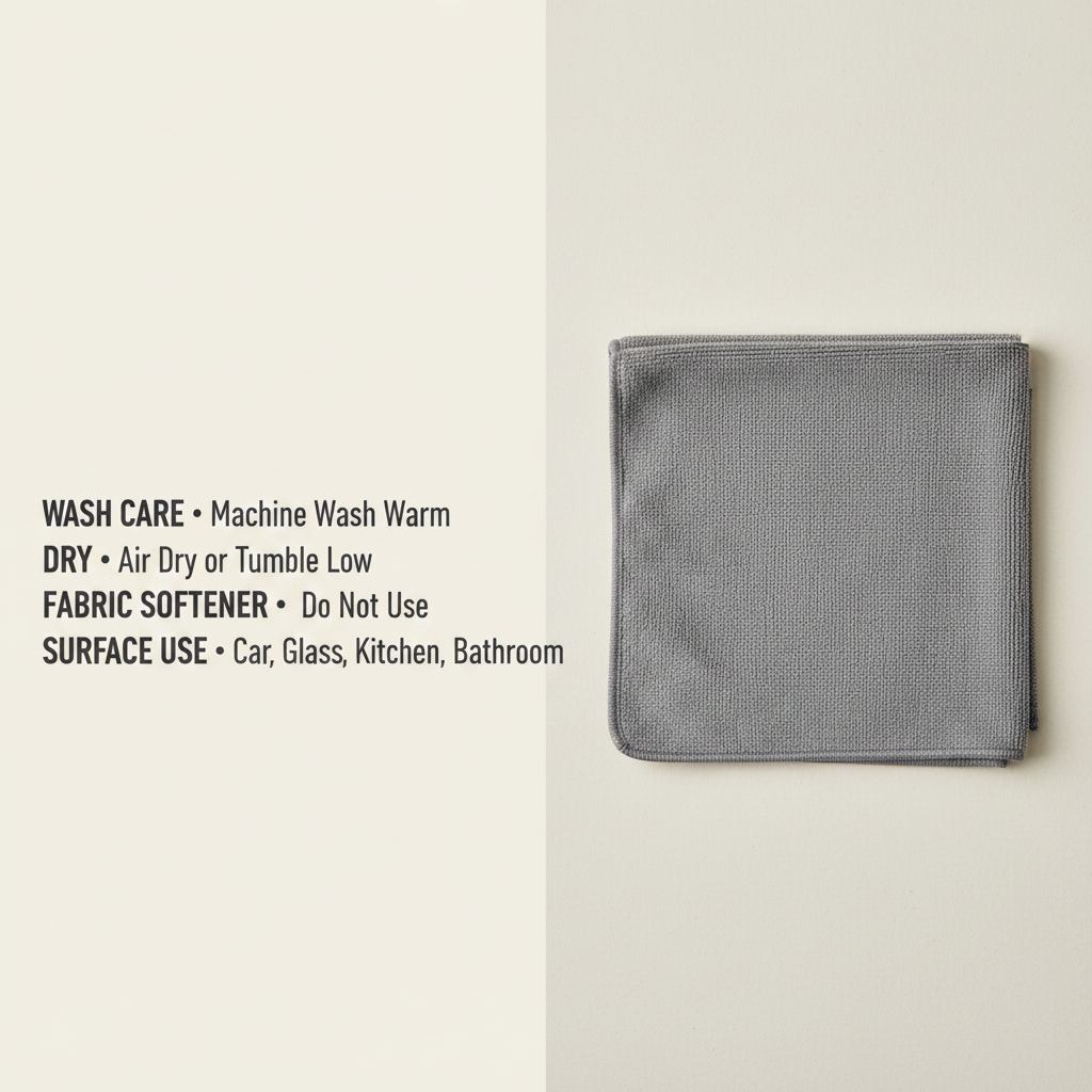 Microfibre Cleaning Cloths 50 Pack Grey