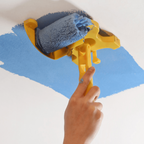 Paint Roller Edger Tool with Handle in lifestyle setting