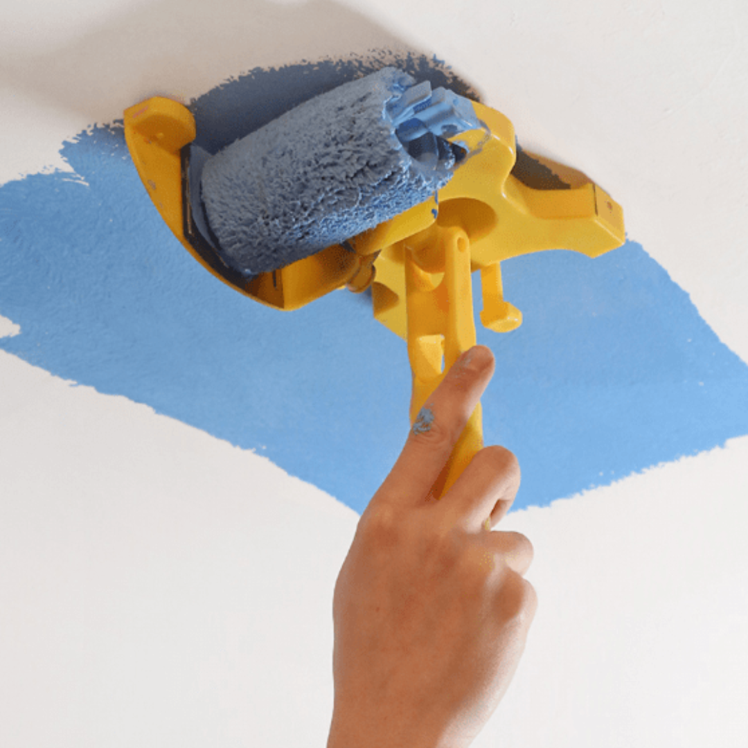 Paint Roller Edger Tool with Handle in lifestyle setting