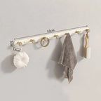 Wall Coat Rack with Wooden Hooks — 3 to 7 Hooks in lifestyle setting