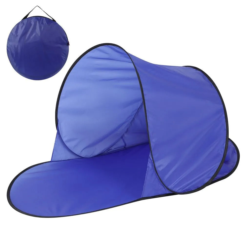 Pop-Up Beach Tent with UV Protection & Carry Bag in lifestyle setting