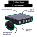 Solar Motion Sensor Light — Outdoor LED Security in lifestyle setting