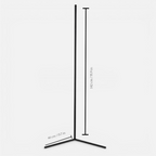 Corner Floor Lamp LED — Dimmable Remote Control in lifestyle setting