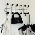 Wall Coat Rack with Ball Hooks in lifestyle setting