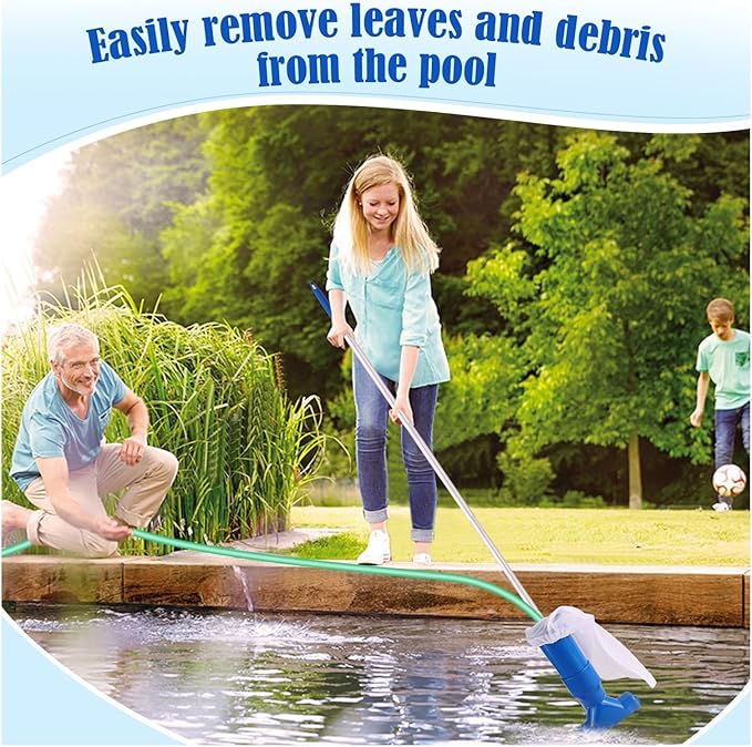 Manual Pool Vacuum Cleaner — AquaSweep System in lifestyle setting